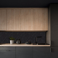 Kitchenline Kjøkkenplate Granite 610 x 610 mm